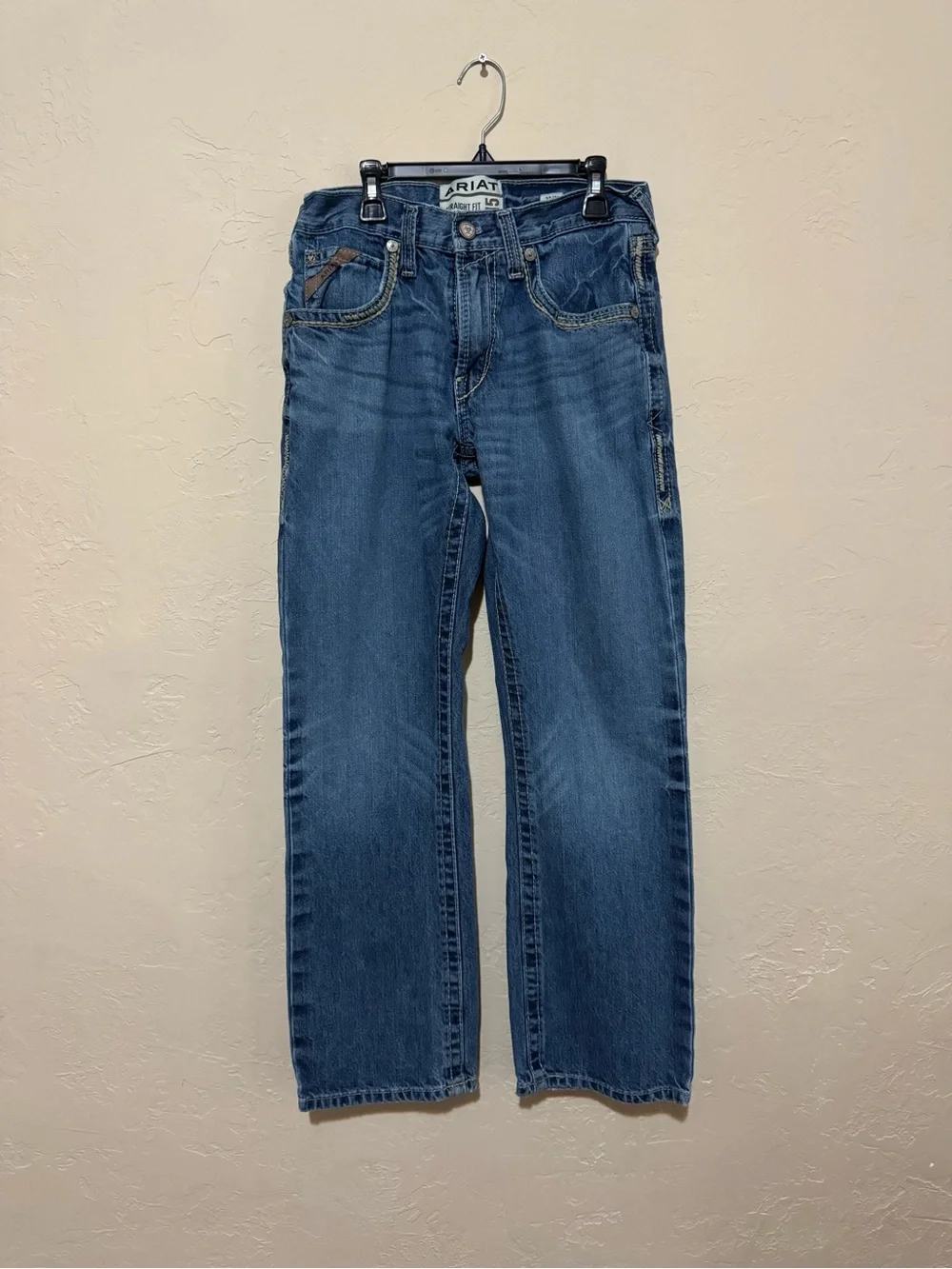Ariat Men's Straight Leg Blue Work Jeans